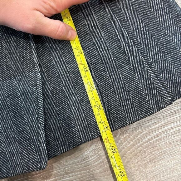 Soia & Kyo Gray Wool Herringbone Warm Coat Double lining sz XS - Picture 11 of 13